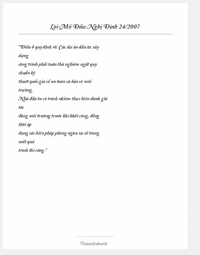 Trích đoạn Nghị Định 24/2007