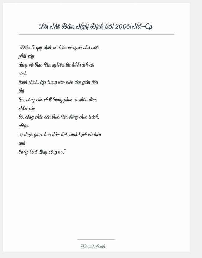 Trích đoạn Nghị Định 35/2006/Nđ-Cp