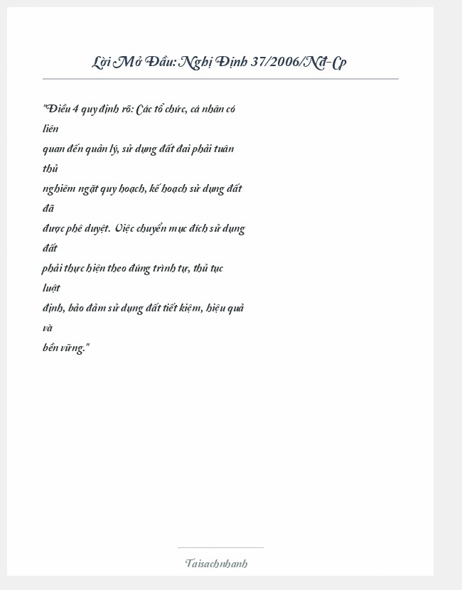 Trích đoạn Nghị Định 37/2006/Nđ-Cp