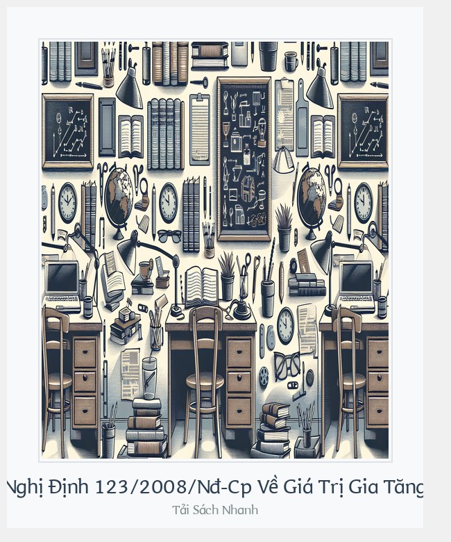 Bìa sách Nghị Định 123/2008/Nđ-Cp Về Giá Trị Gia Tăng