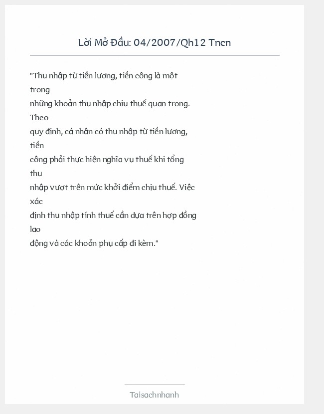 Trích đoạn 04/2007/Qh12 Tncn