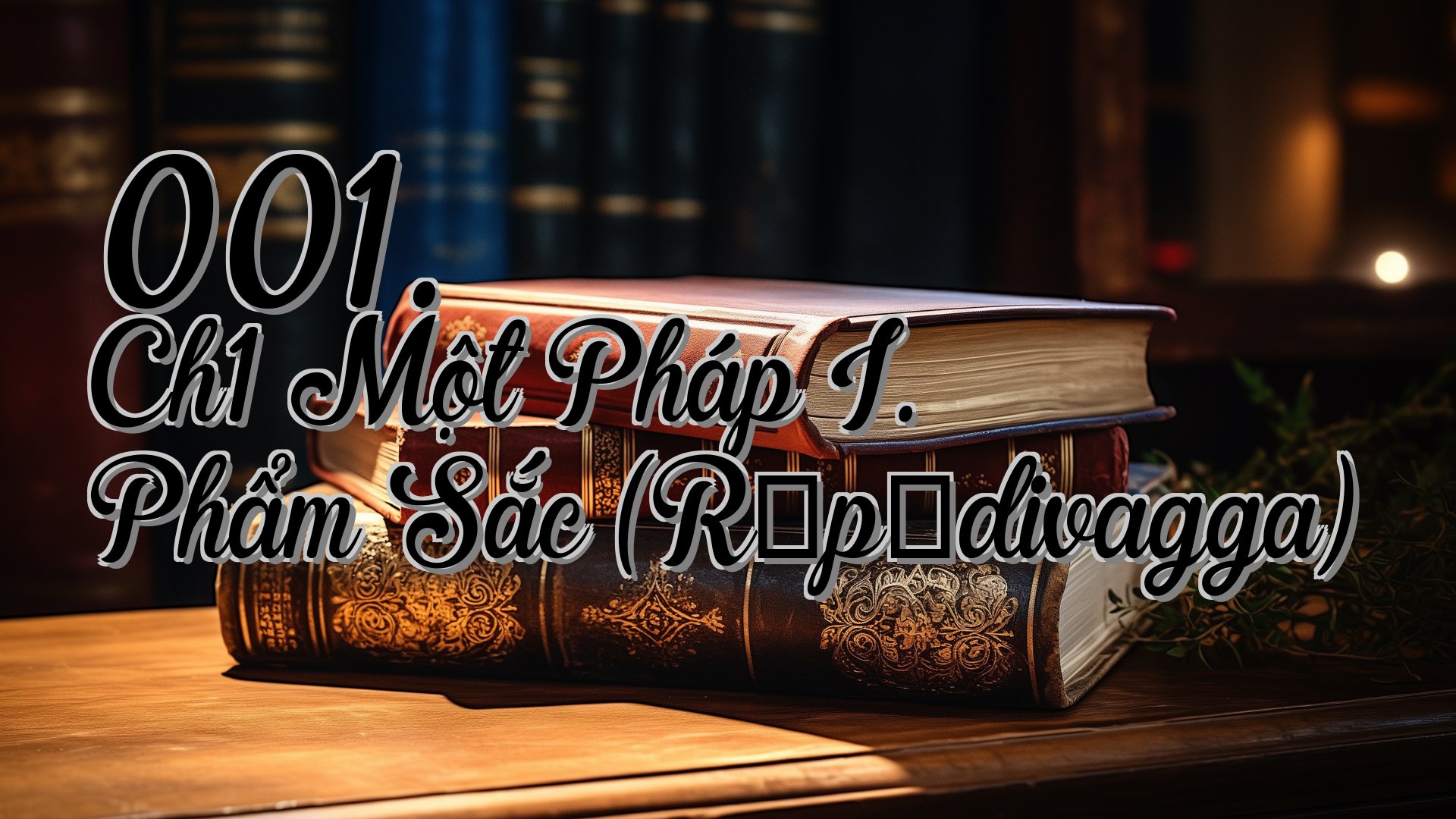 cover-001. Ch1 Một Pháp I. Phẩm Sắc (Rūpādivagga)