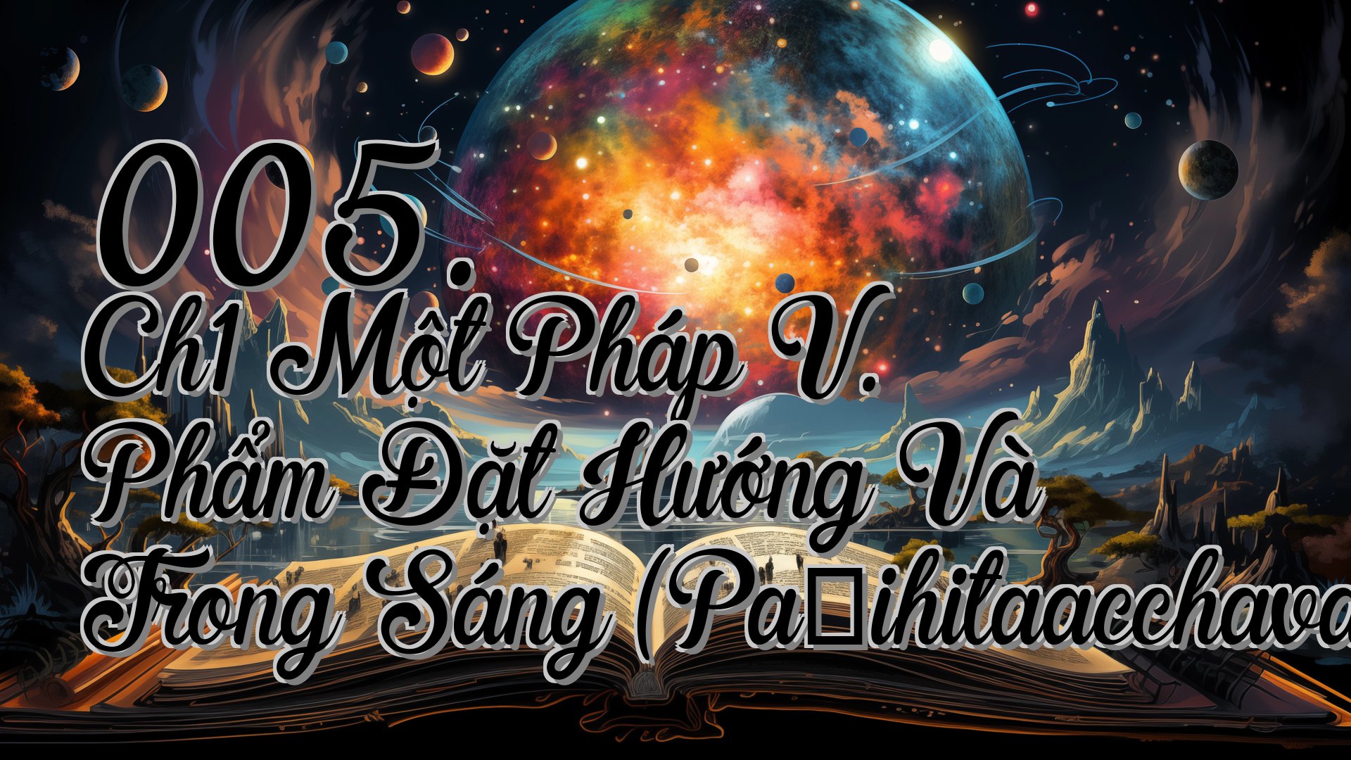 cover-005. Ch1 Một Pháp V. Phẩm Đặt Hướng Và Trong Sáng (Paṇihitaacchavagga)