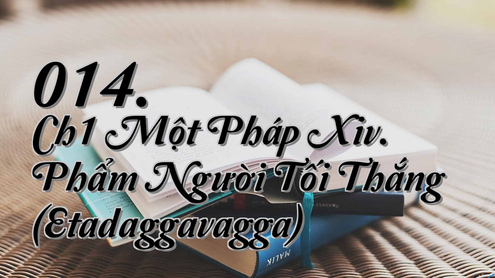 cover-014. Ch1 Một Pháp Xiv. Phẩm Người Tối Thắng (Etadaggavagga)