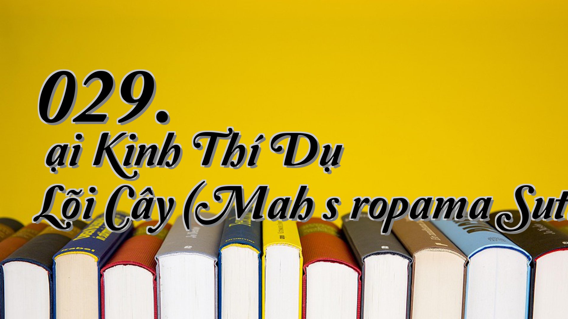 cover-029. Ðại Kinh Thí Dụ Lõi Cây (Mahāsāropama Sutta)