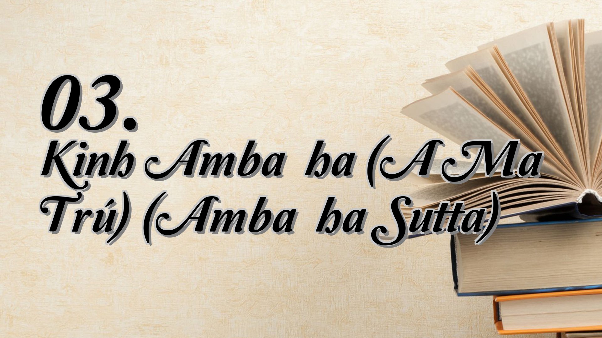 cover-03. Kinh Ambaṭṭha (A Ma Trú) (Ambaṭṭha Sutta)