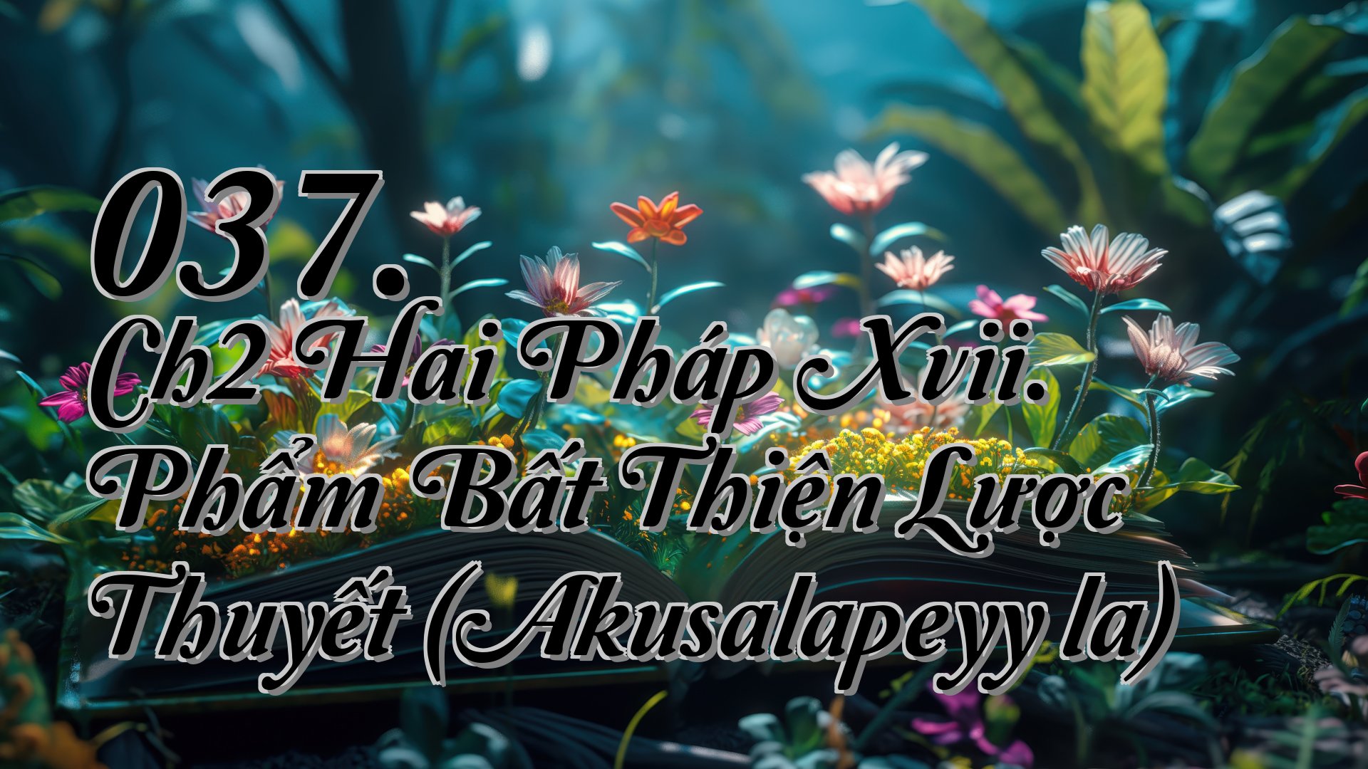cover-037. Ch2 Hai Pháp Xvii. Phẩm Bất Thiện Lược Thuyết (Akusalapeyyāla)
