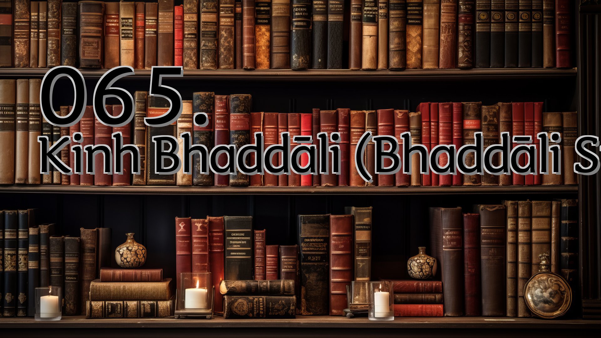 cover-065. Kinh Bhaddāli (Bhaddāli Sutta)