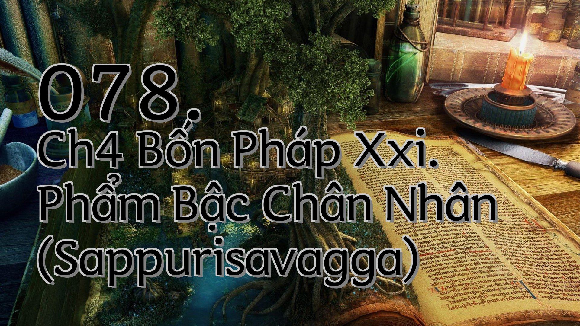 cover-078. Ch4 Bốn Pháp Xxi. Phẩm Bậc Chân Nhân (Sappurisavagga)