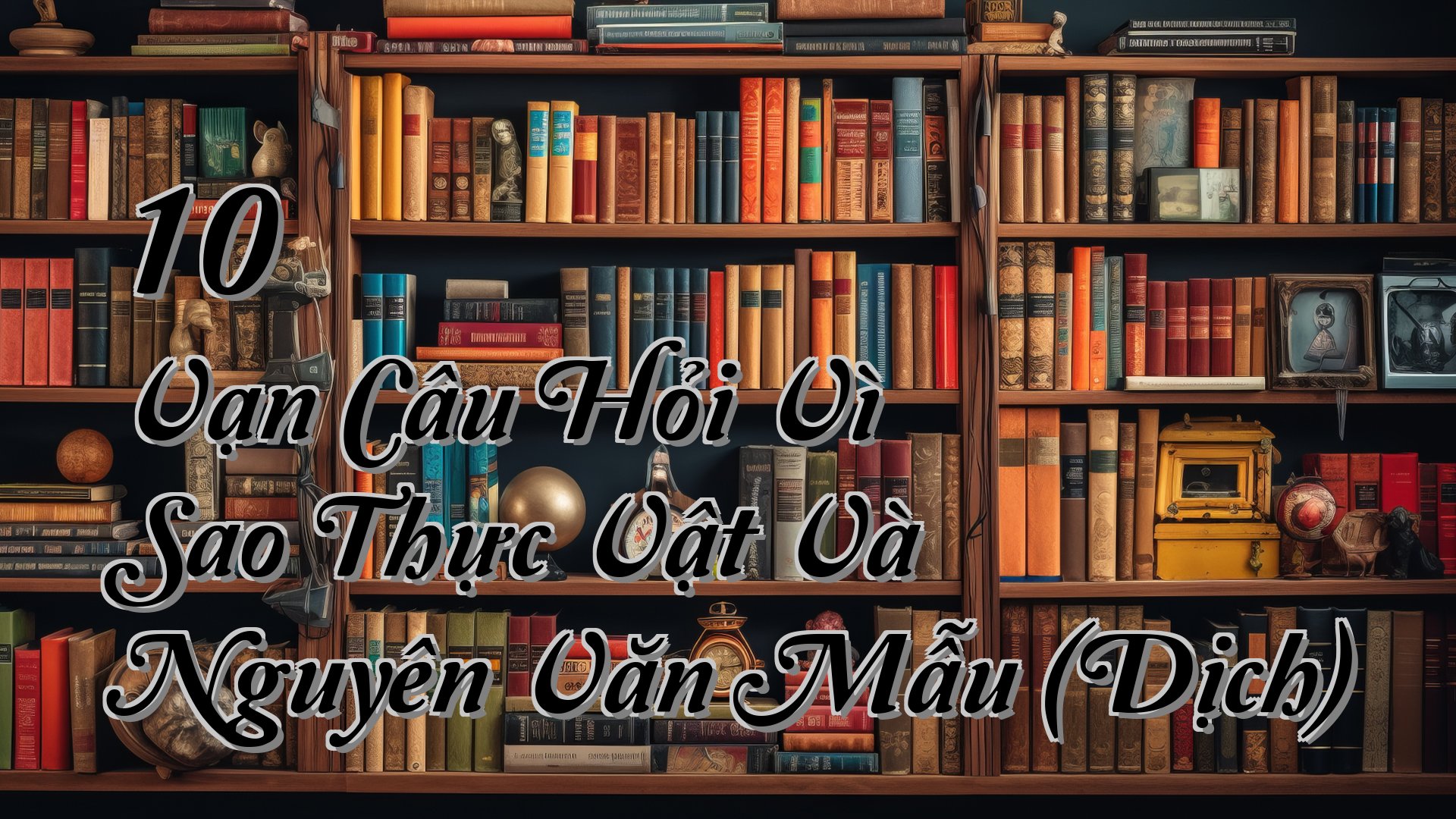 cover-10 Vạn Câu Hỏi Vì Sao Thực Vật Và Nguyên Văn Mẫu (Dịch)