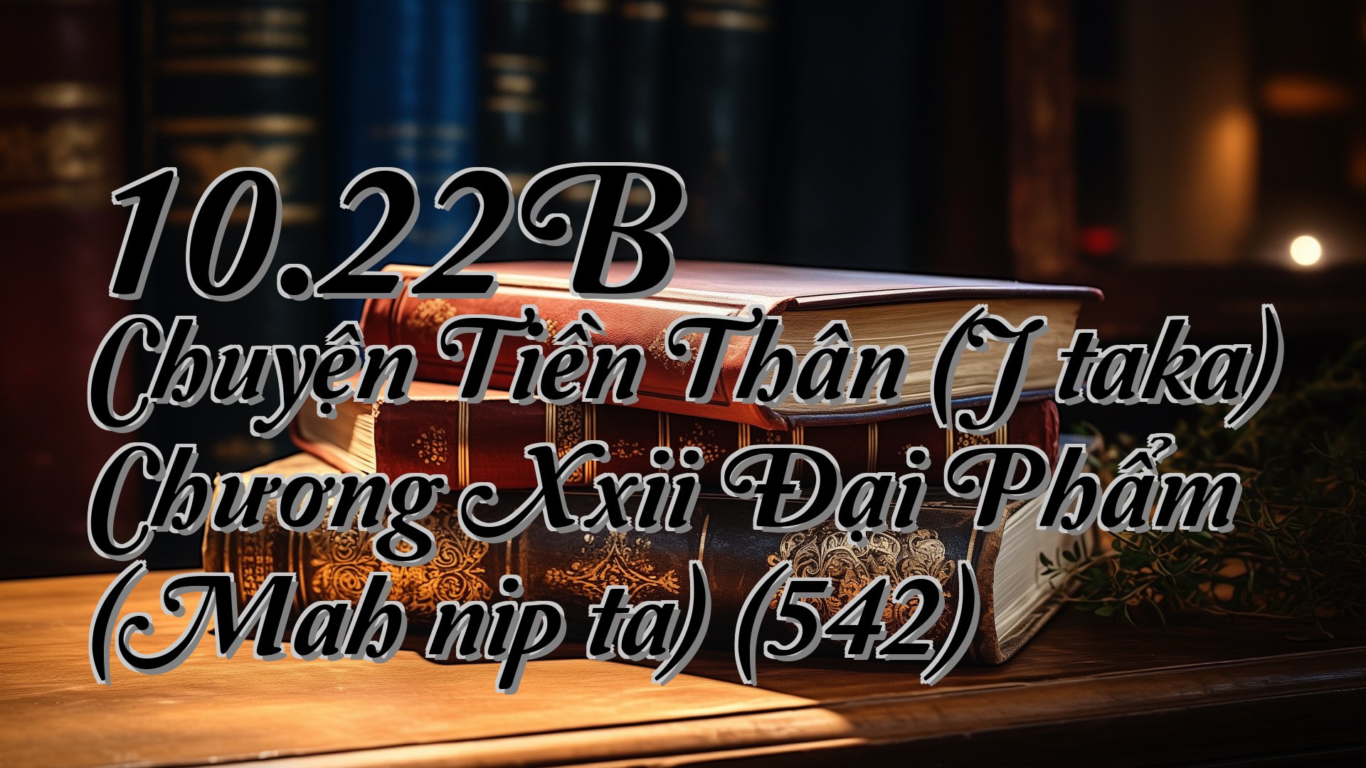 cover-10.22B Chuyện Tiền Thân (Jātaka) Chương Xxii Đại Phẩm (Mahānipāta) (542)