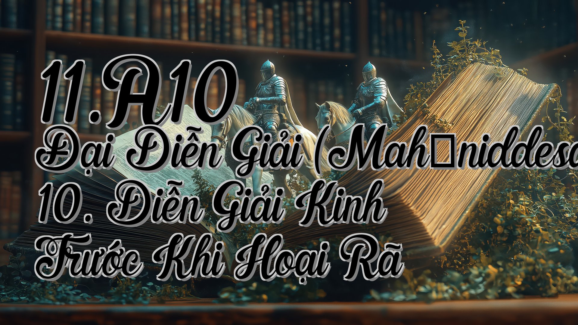 cover-11.A10 Đại Diễn Giải (Mahāniddesapāḷi) 10. Diễn Giải Kinh Trước Khi Hoại Rã
