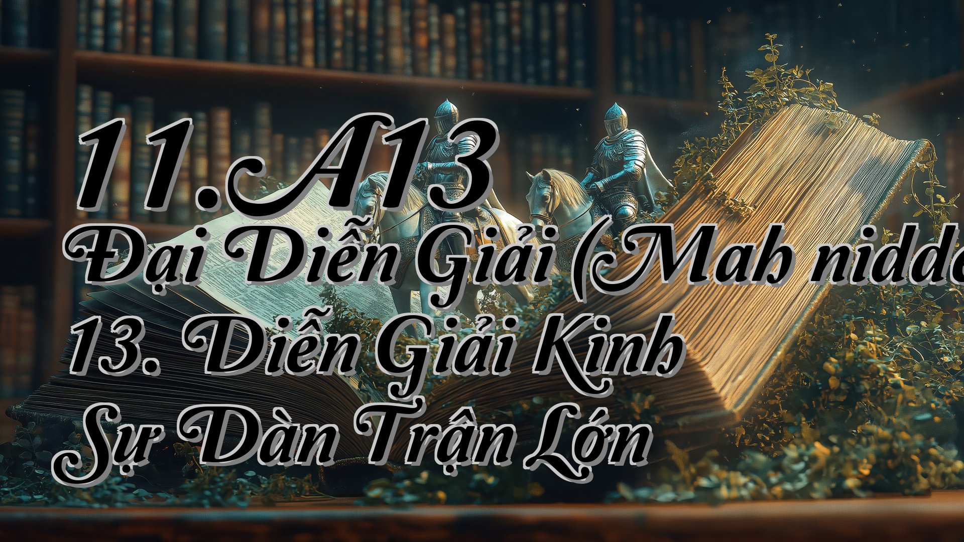 cover-11.A13 Đại Diễn Giải (Mahāniddesapāḷi) 13. Diễn Giải Kinh Sự Dàn Trận Lớn