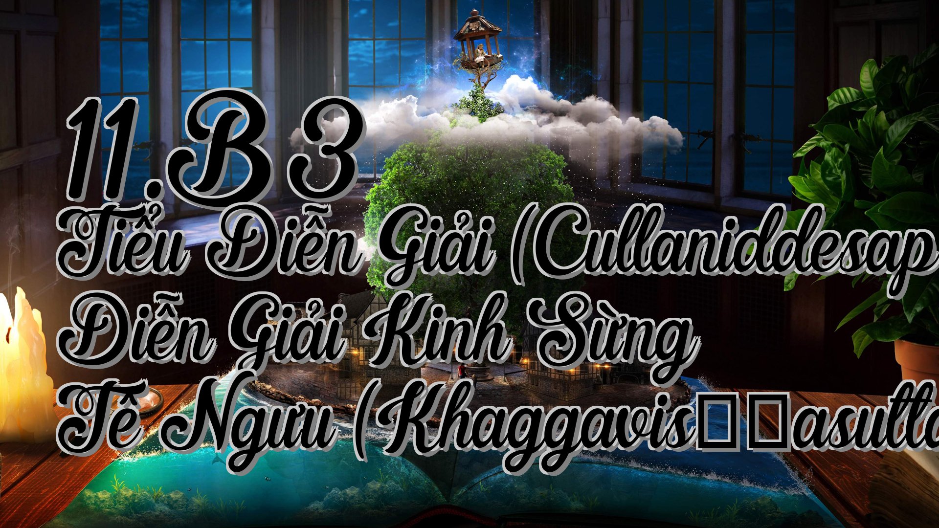 cover-11.B3 Tiểu Diễn Giải (Cullaniddesapāḷi) Diễn Giải Kinh Sừng Tê Ngưu (Khaggavisāṇasuttaniddeso)