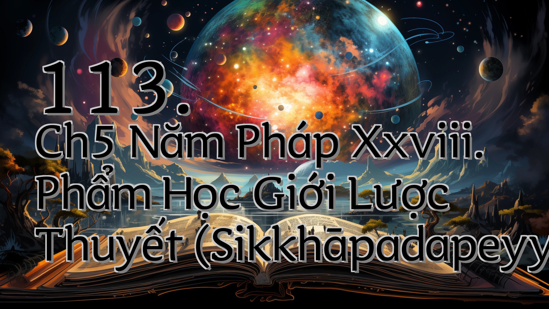 cover-113. Ch5 Năm Pháp Xxviii. Phẩm Học Giới Lược Thuyết (Sikkhāpadapeyyāla)