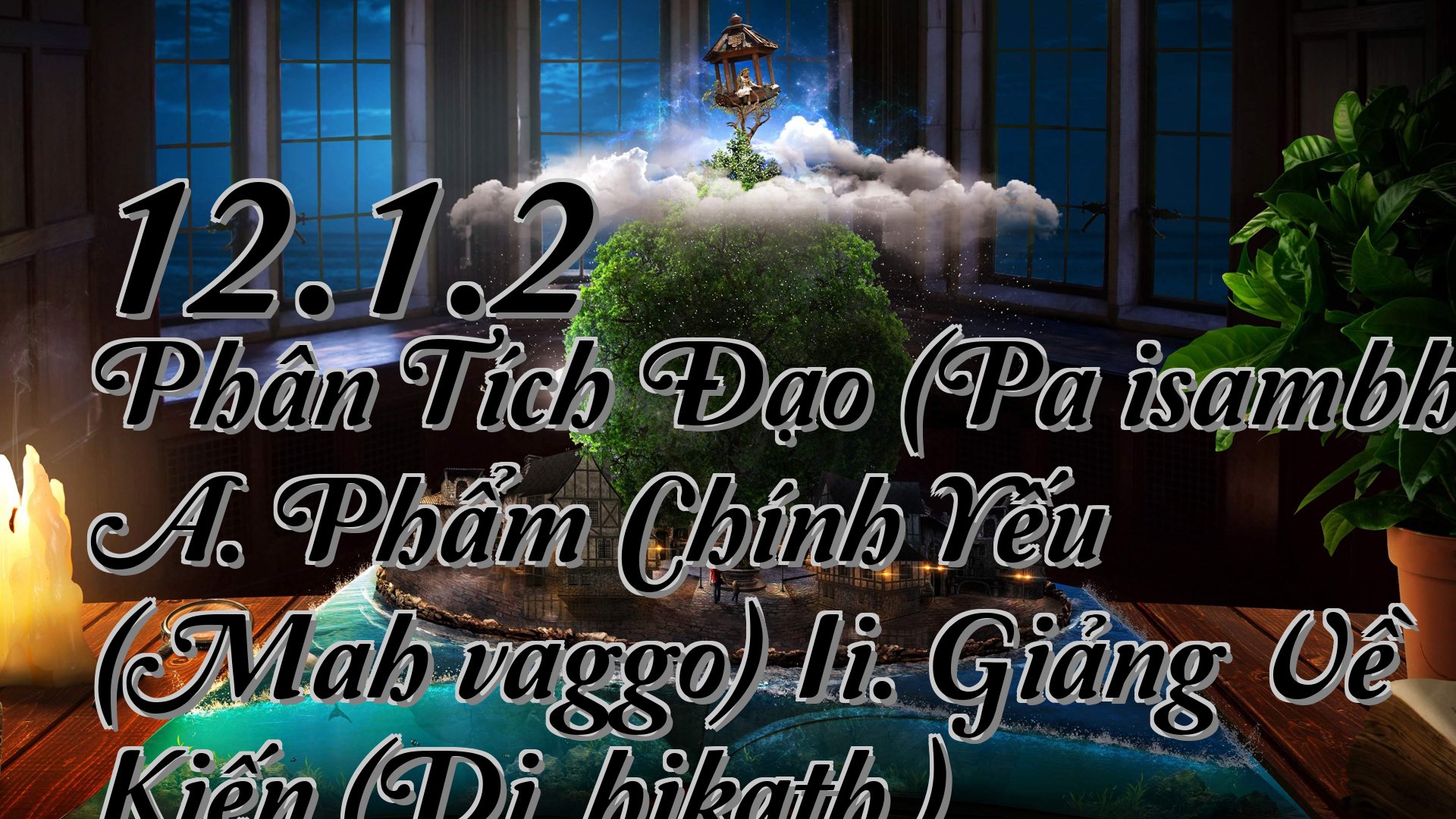 cover-12.1.2 Phân Tích Đạo (Paṭisambhidāmagga) A. Phẩm Chính Yếu (Mahāvaggo) Ii. Giảng Về Kiến (Diṭṭhikathā)