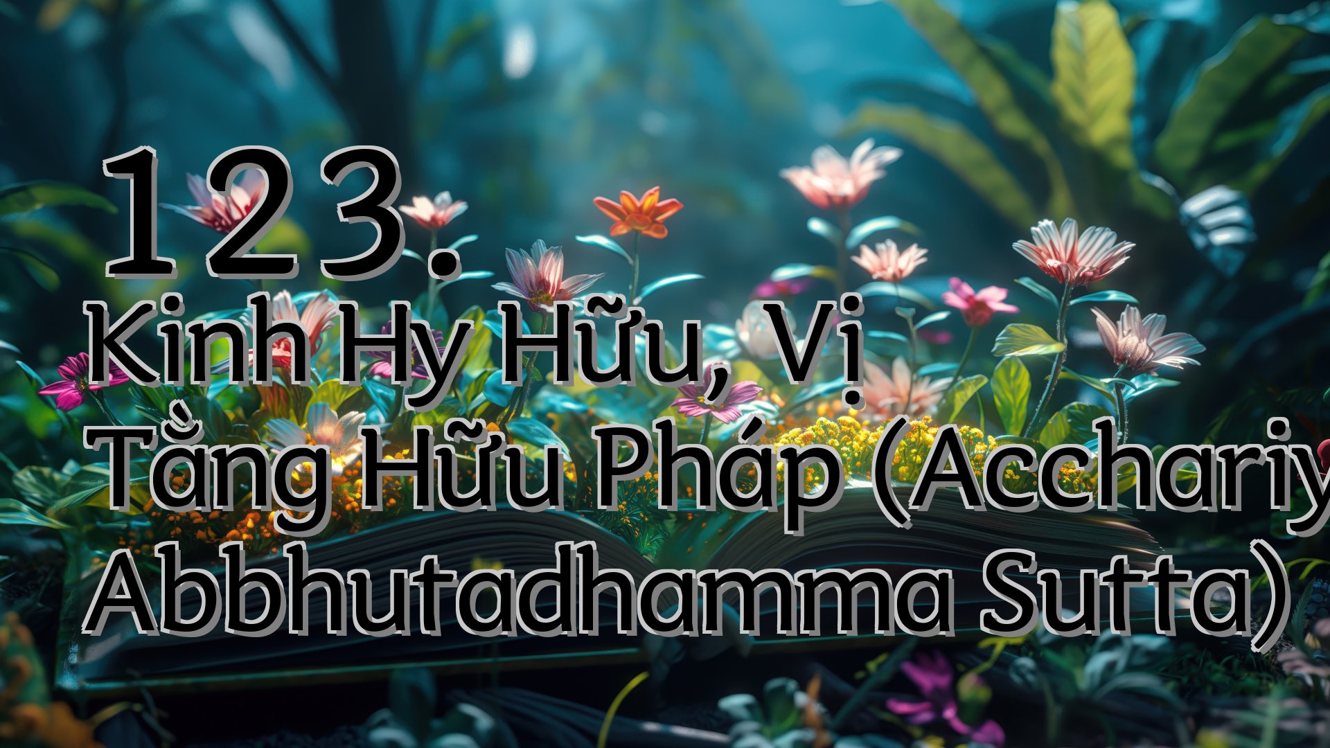 cover-123. Kinh Hy Hữu, Vị Tằng Hữu Pháp (Acchariya Abbhutadhamma Sutta)