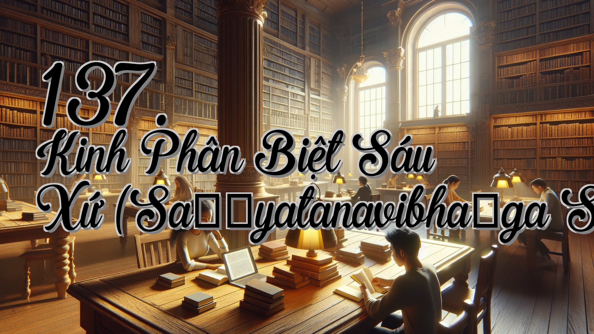 cover-137. Kinh Phân Biệt Sáu Xứ (Saḷāyatanavibhaṅga Sutta)