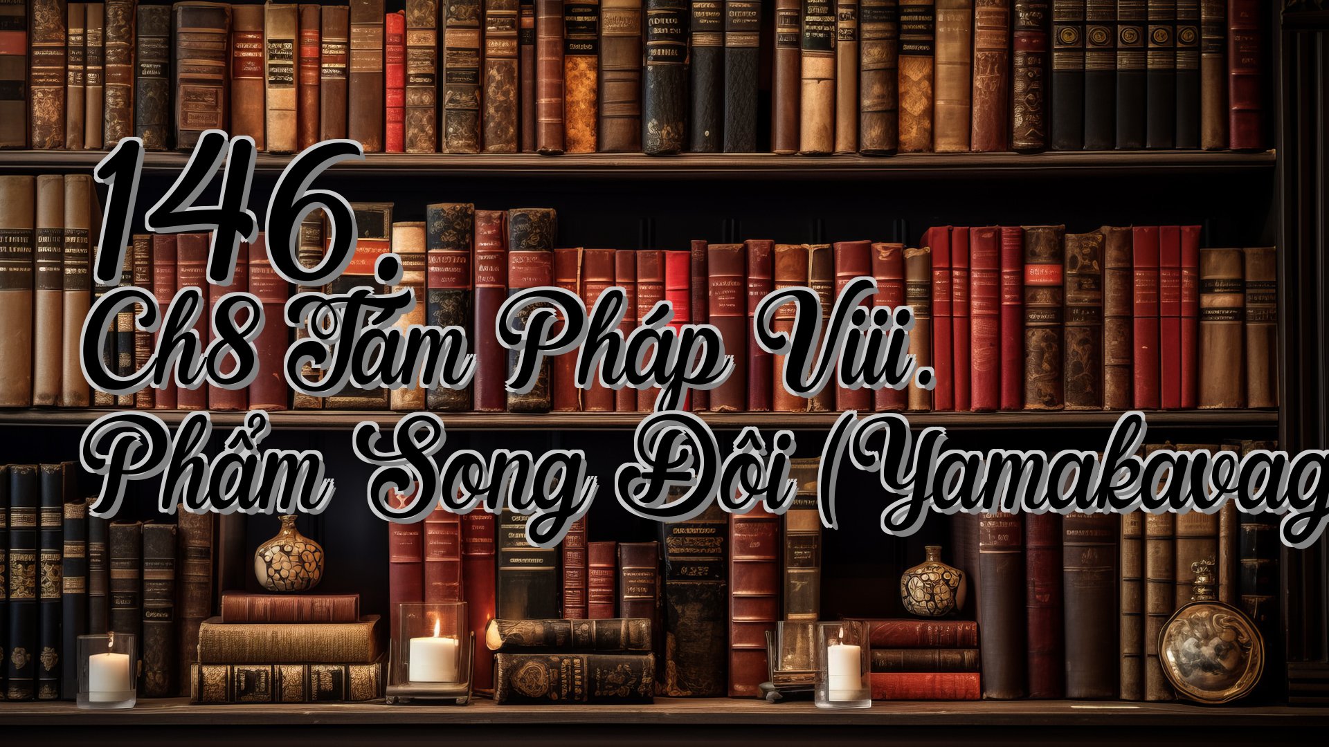 cover-146. Ch8 Tám Pháp Viii. Phẩm Song Đôi (Yamakavagga)