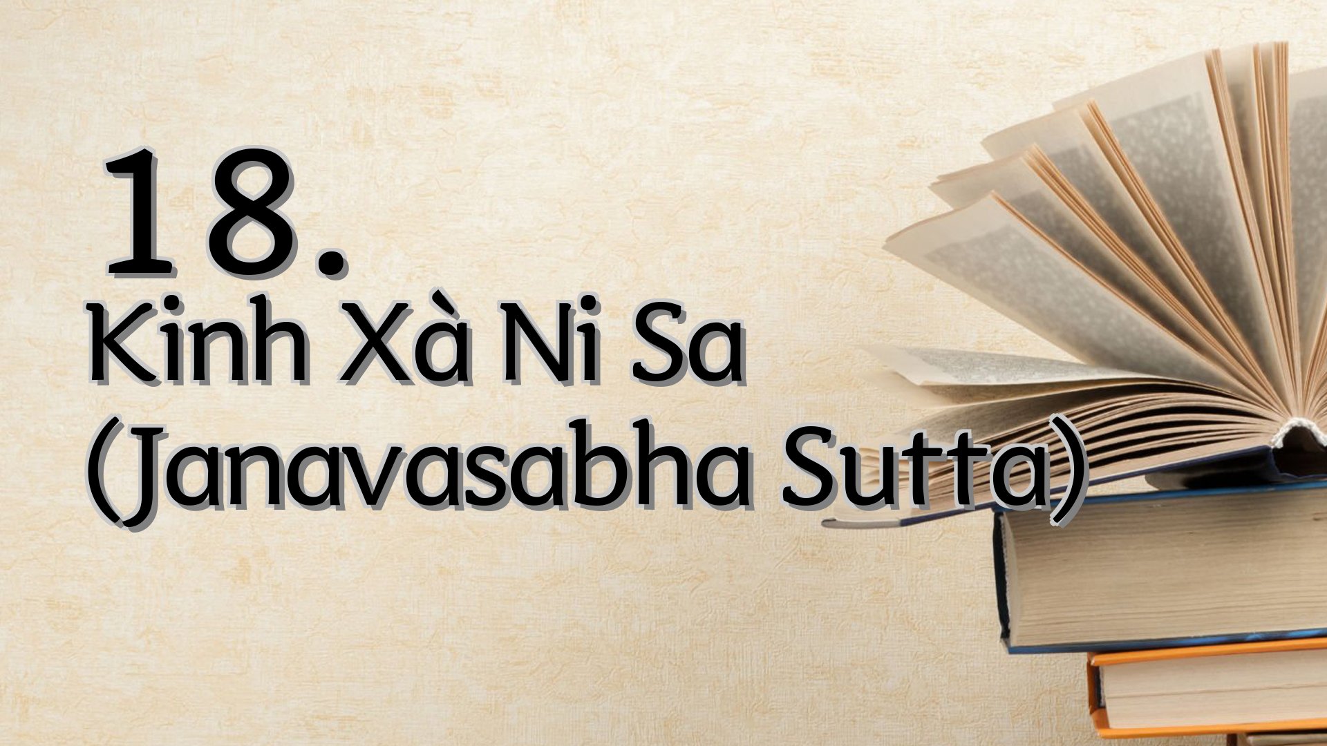 cover-18. Kinh Xà Ni Sa (Janavasabha Sutta)