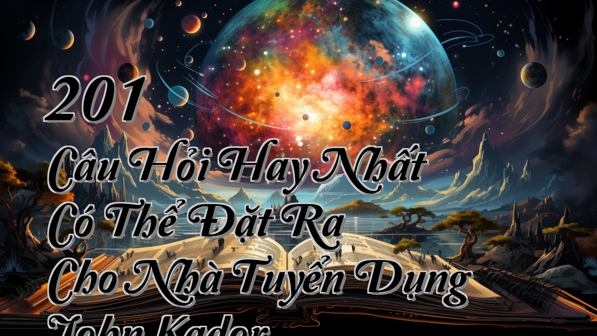 cover-201 Câu Hỏi Hay Nhất Có Thể Đặt Ra Cho Nhà Tuyển Dụng John Kador