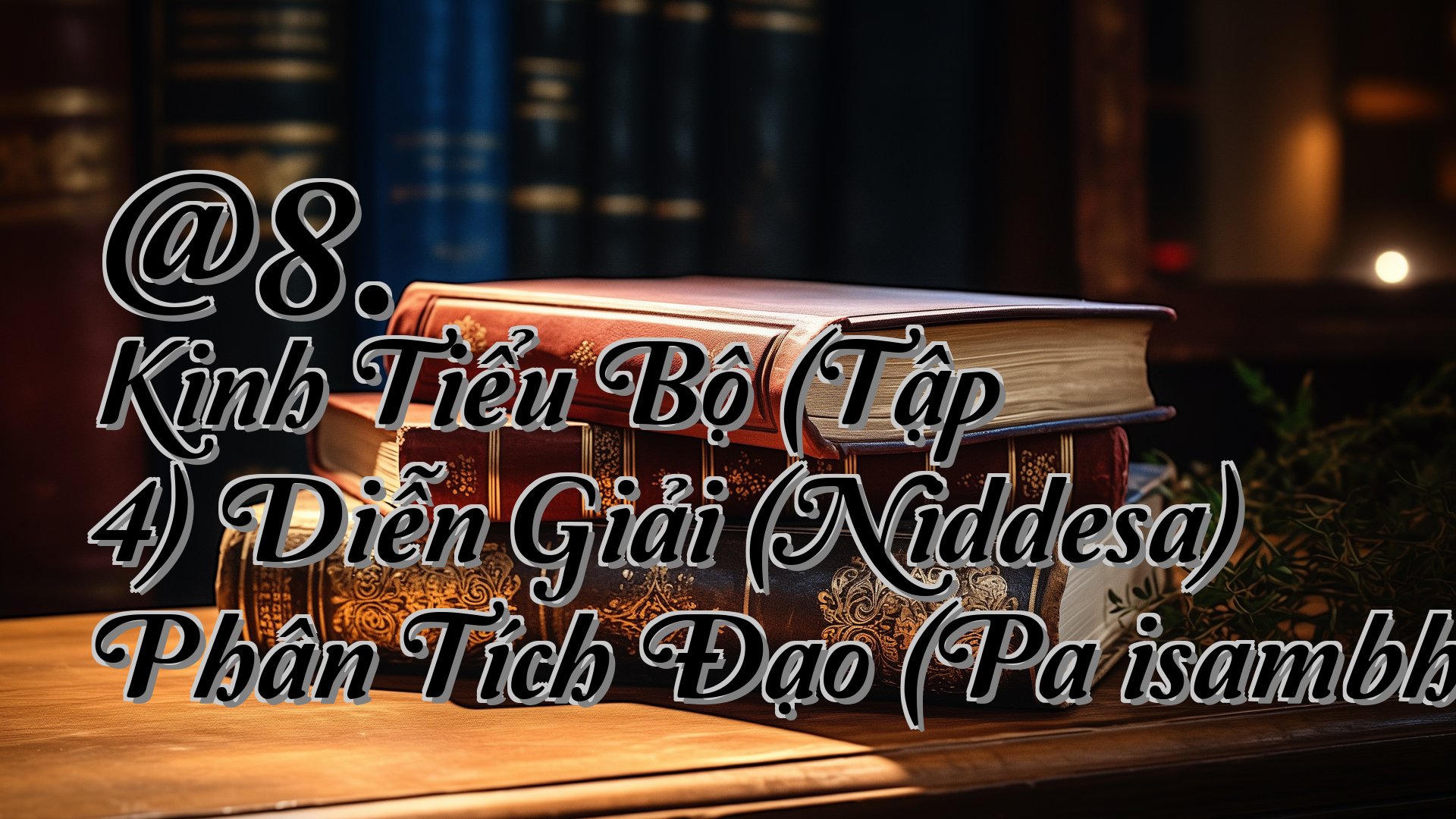 cover-@8. Kinh Tiểu Bộ (Tập 4) Diễn Giải (Niddesa) Phân Tích Đạo (Paṭisambhidāmagga)