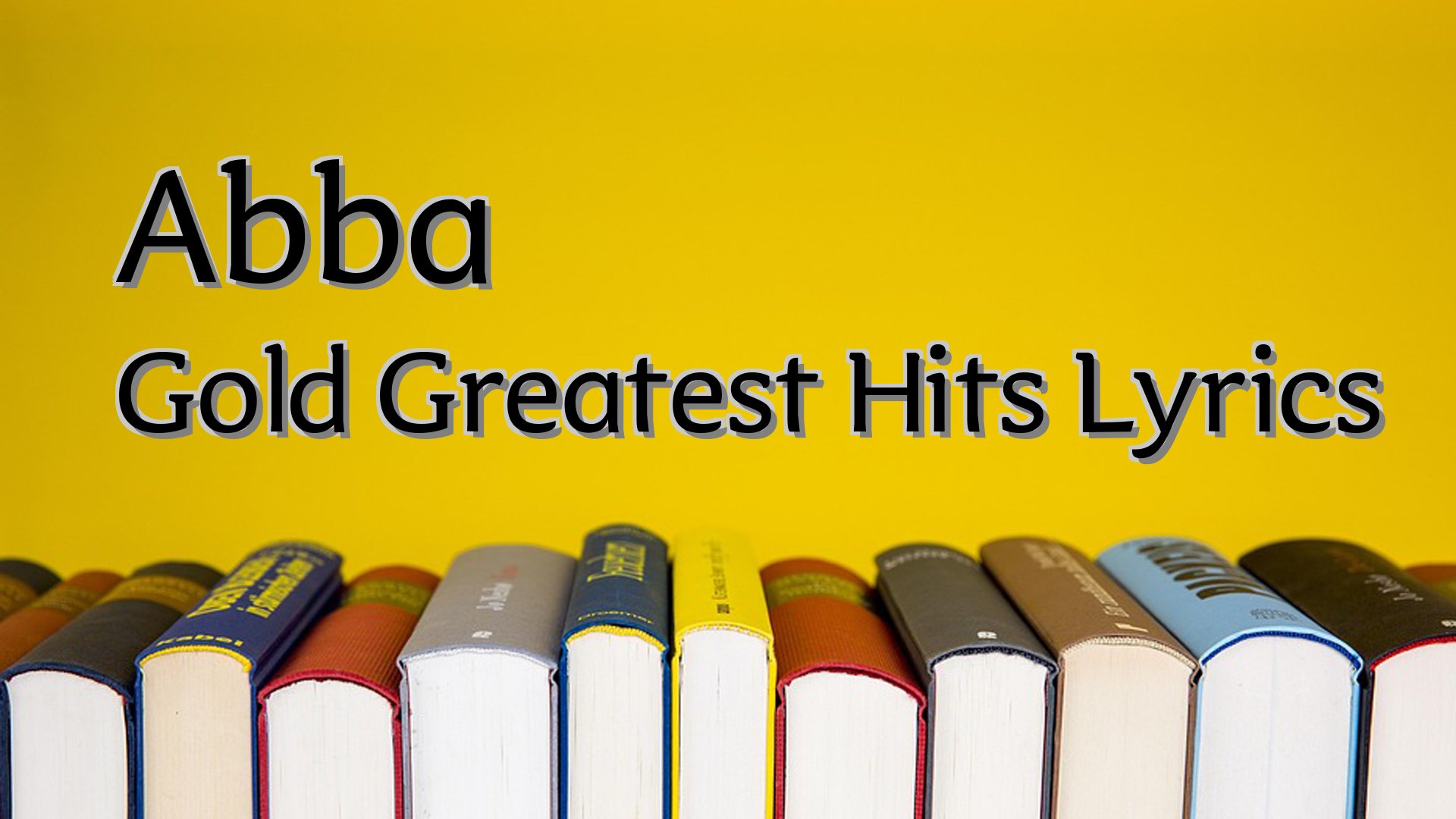 cover-Abba Gold Greatest Hits Lyrics