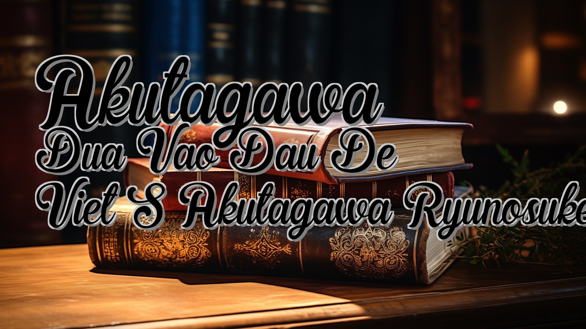 cover-Akutagawa Dua Vao Dau De Viet S Akutagawa Ryunosuke