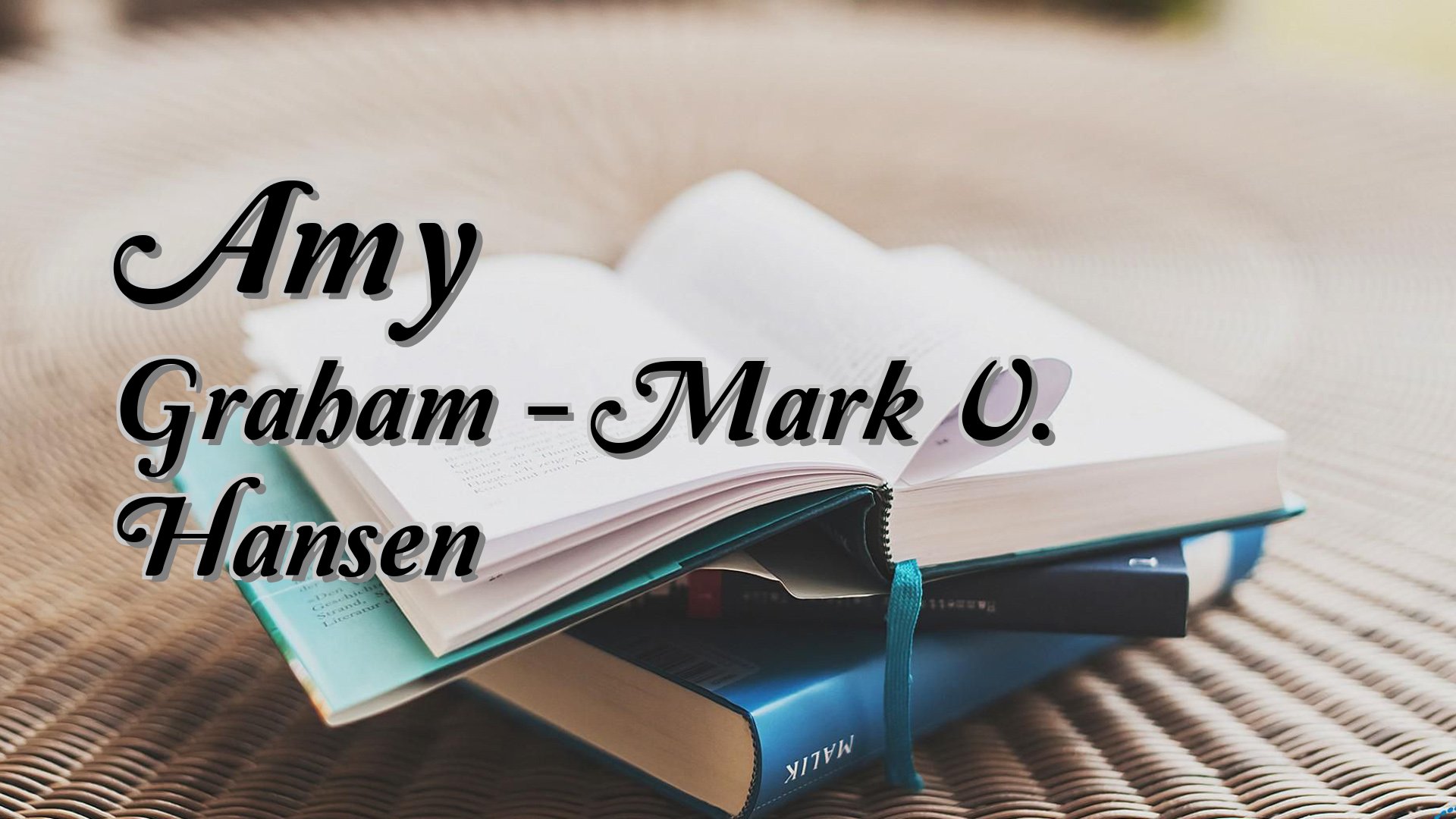 cover-Amy Graham - Mark V. Hansen
