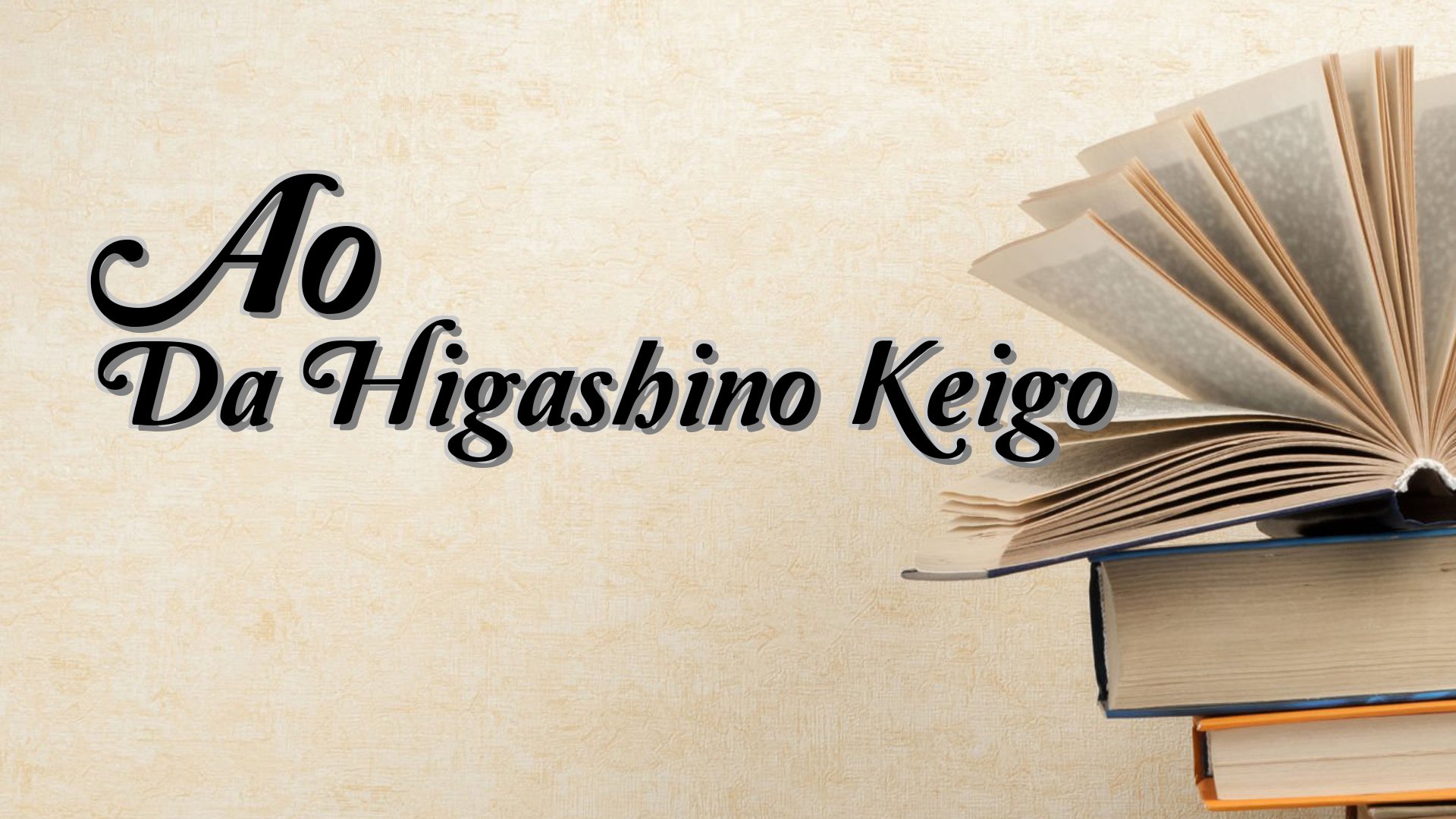cover-Ao Da Higashino Keigo