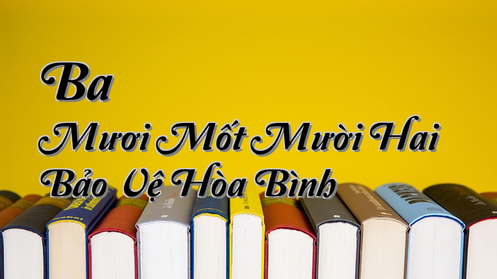 cover-Ba Mươi Mốt Mười Hai Bảo Vệ Hòa Bình