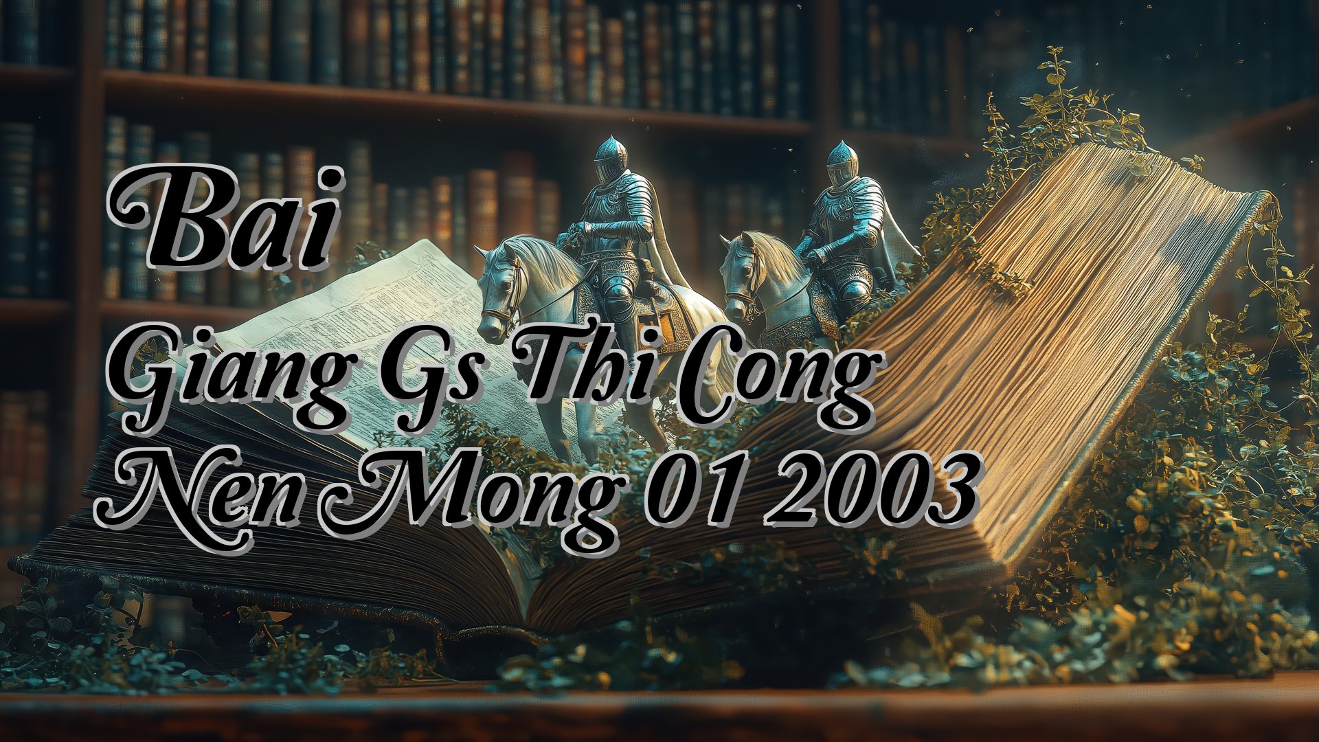 cover-Bai Giang Gs Thi Cong Nen Mong 01 2003