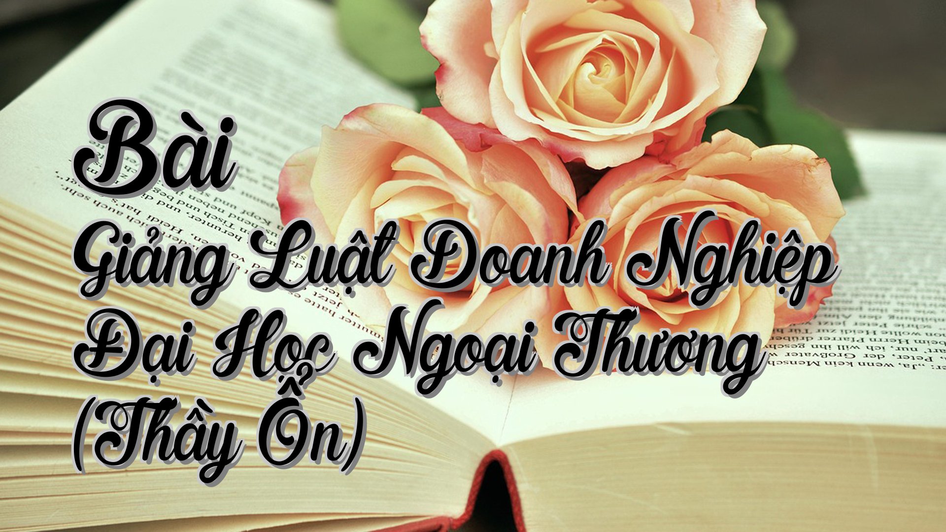 cover-Bài Giảng Luật Doanh Nghiệp Đại Học Ngoại Thương (Thầy Ổn)