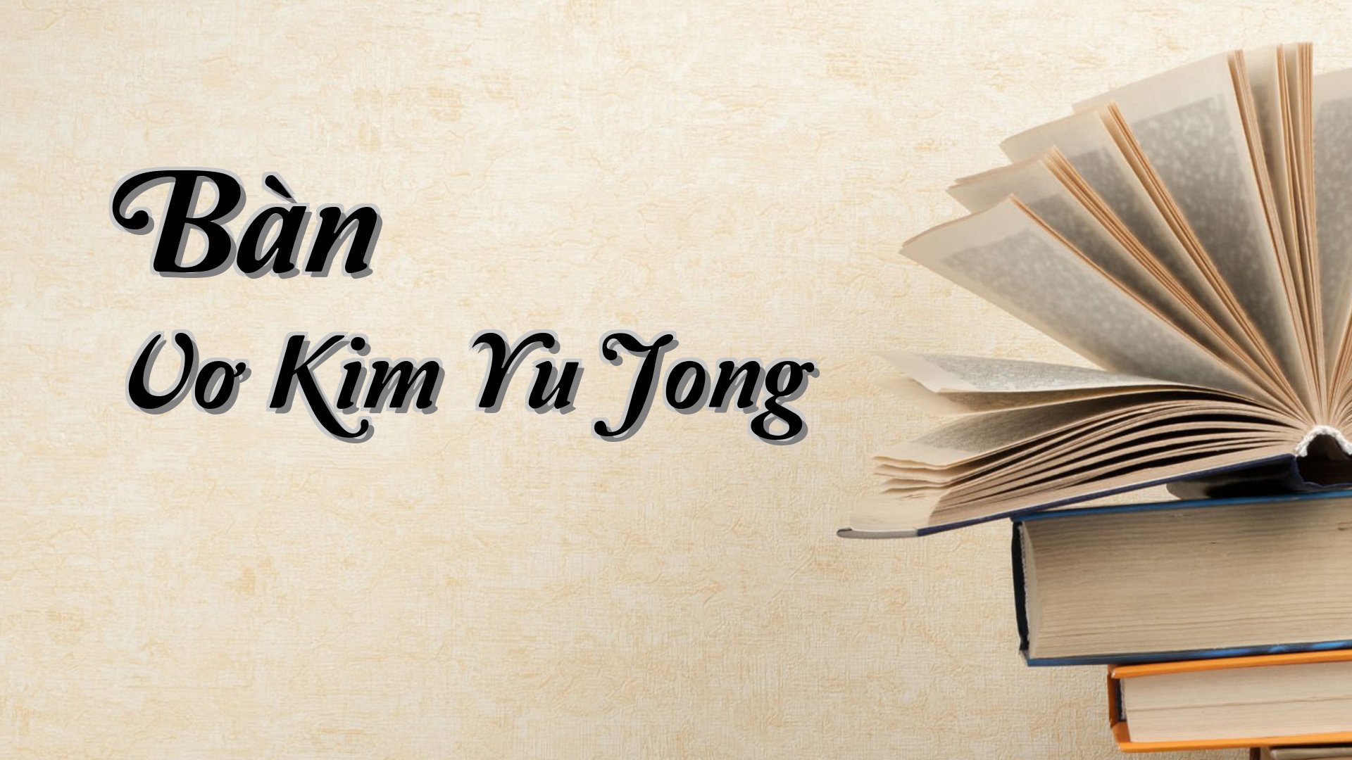 cover-Bàn Vơ Kim Yu Jong