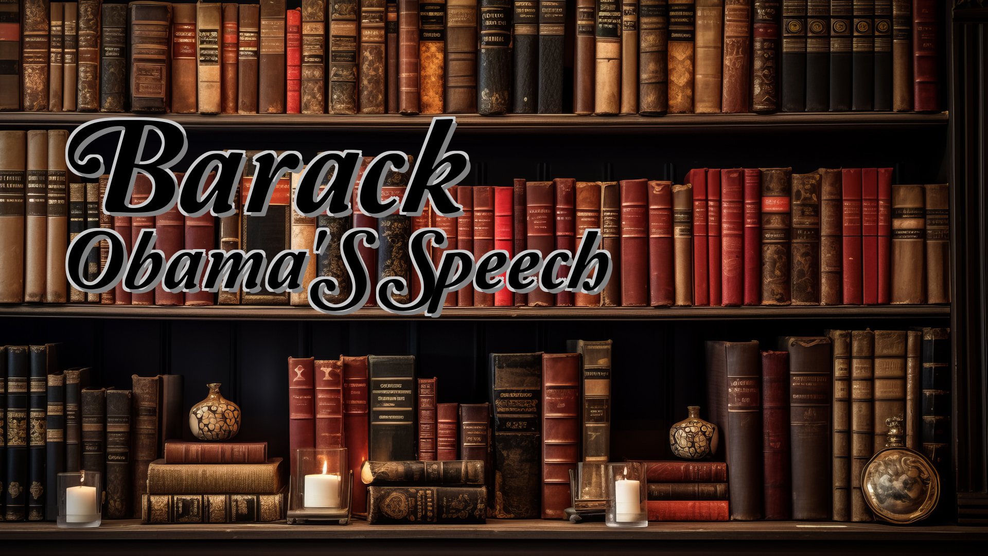 cover-Barack Obama'S Speech