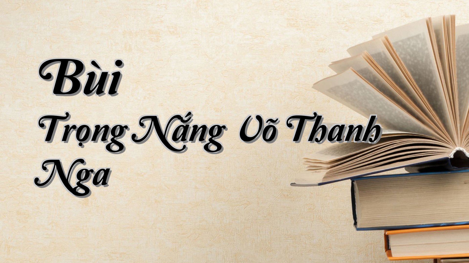 cover-Bùi Trọng Nắng Võ Thanh Nga