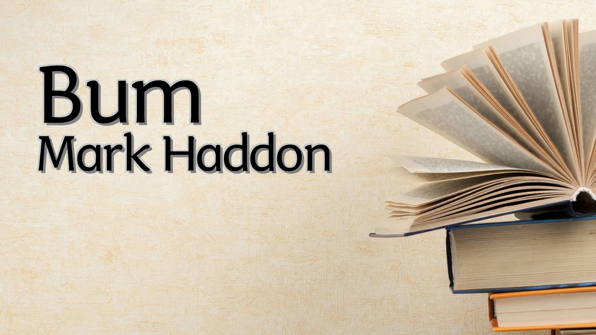 cover-Bum Mark Haddon