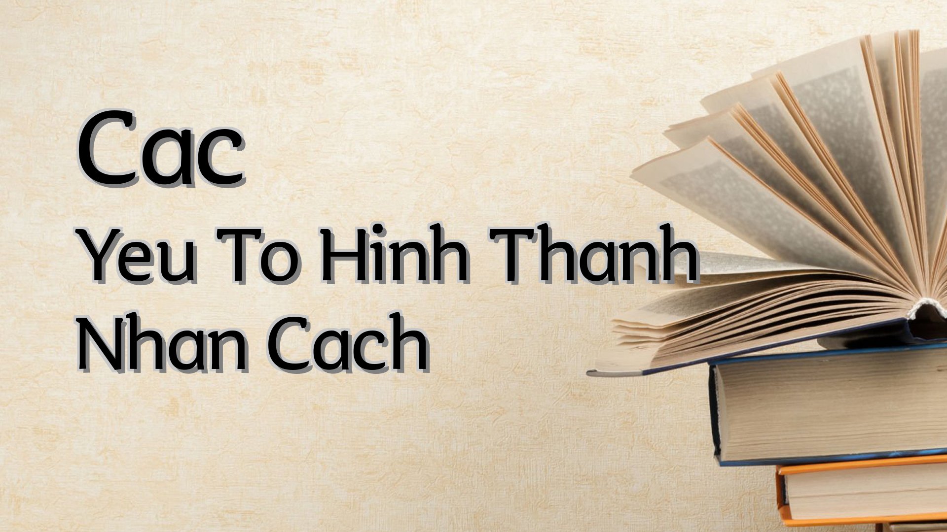 cover-Cac Yeu To Hinh Thanh Nhan Cach
