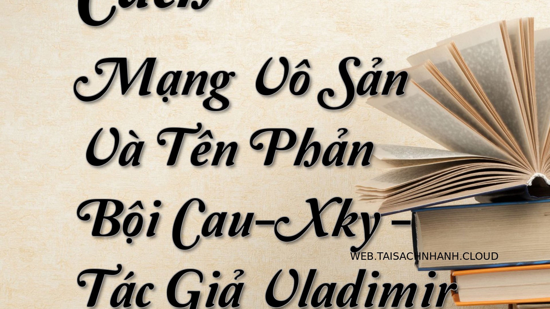 Cover Cach Mang Vo San Va .jpg