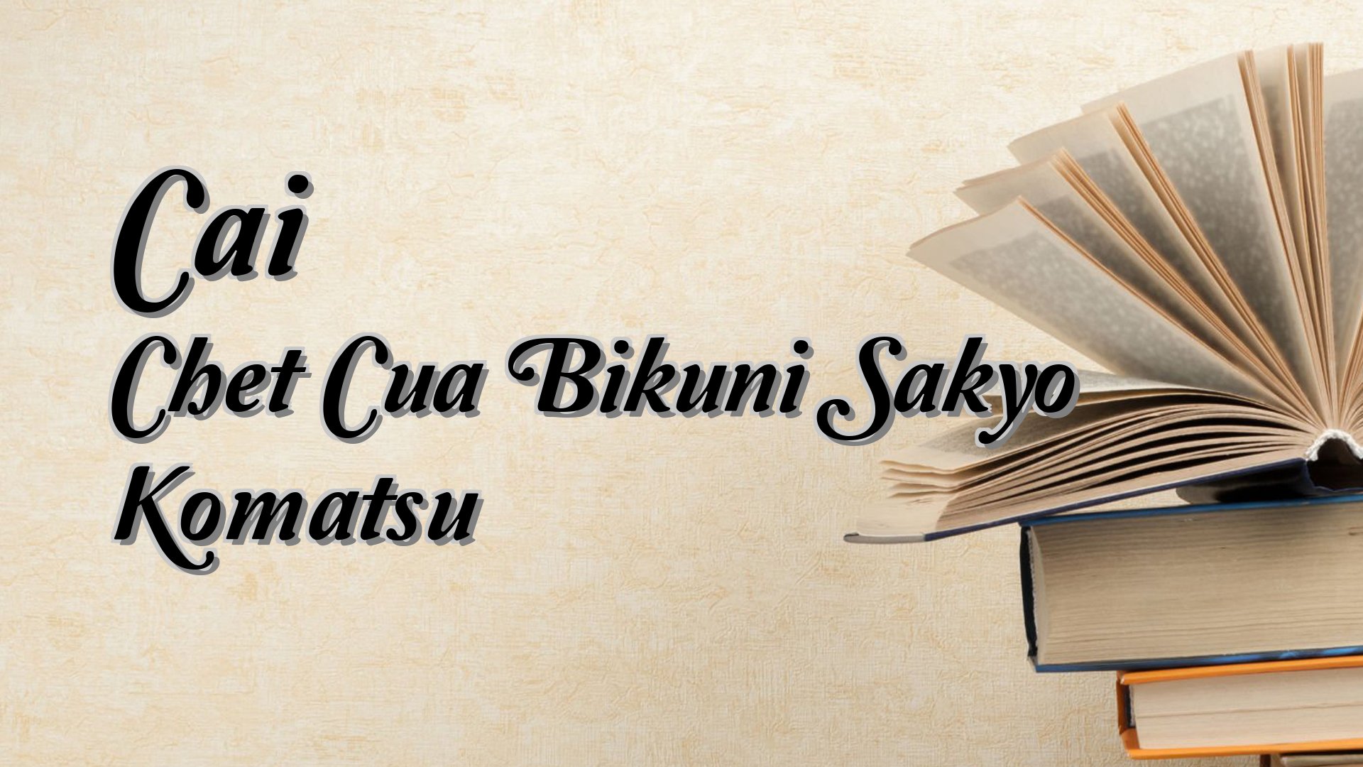 Cover image for Cai Chet Cua Bikuni Sakyo Komatsu