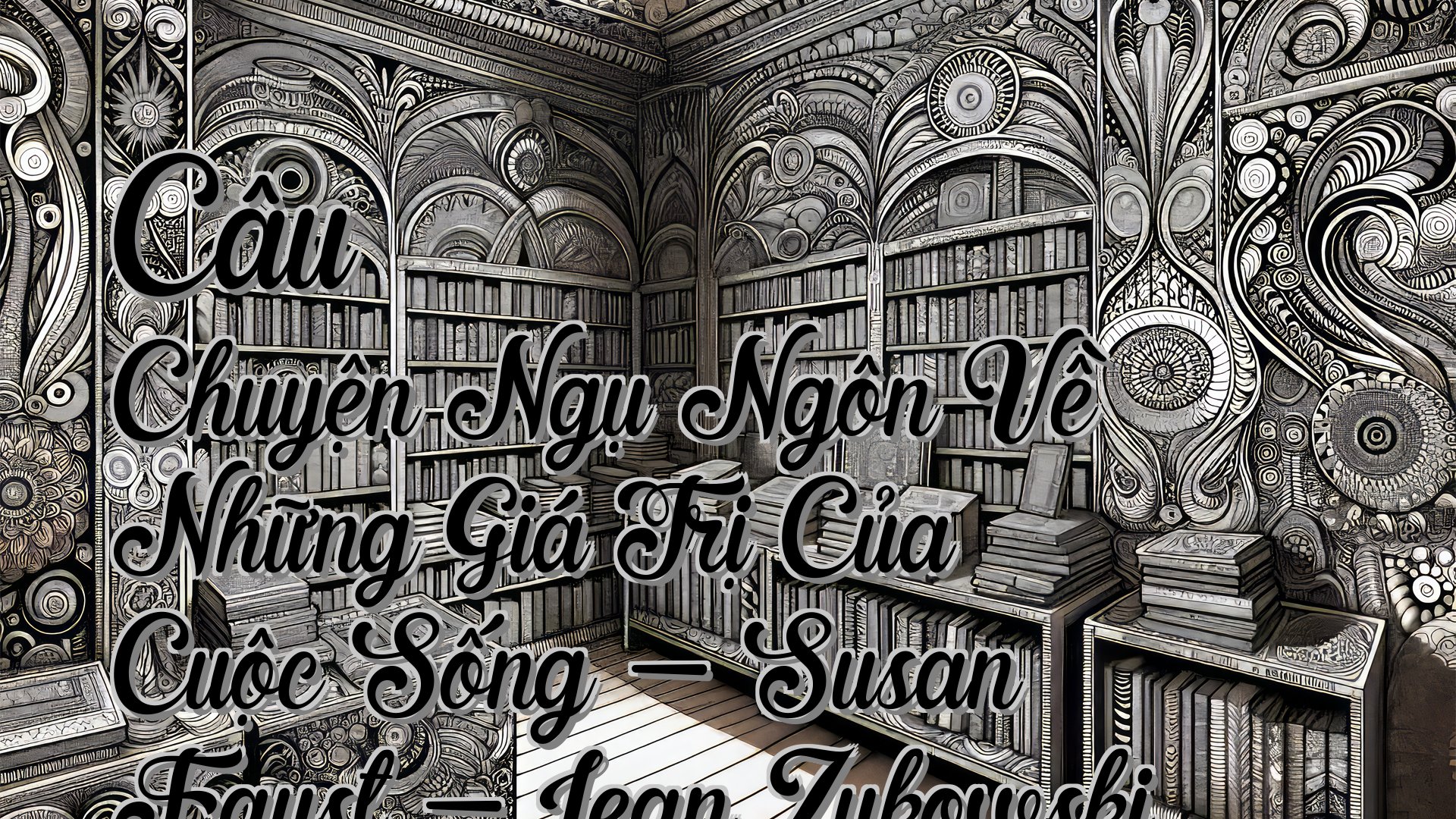 cover-Câu Chuyện Ngụ Ngôn Về Những Giá Trị Của Cuộc Sống - Susan Faust - Jean Zukowski