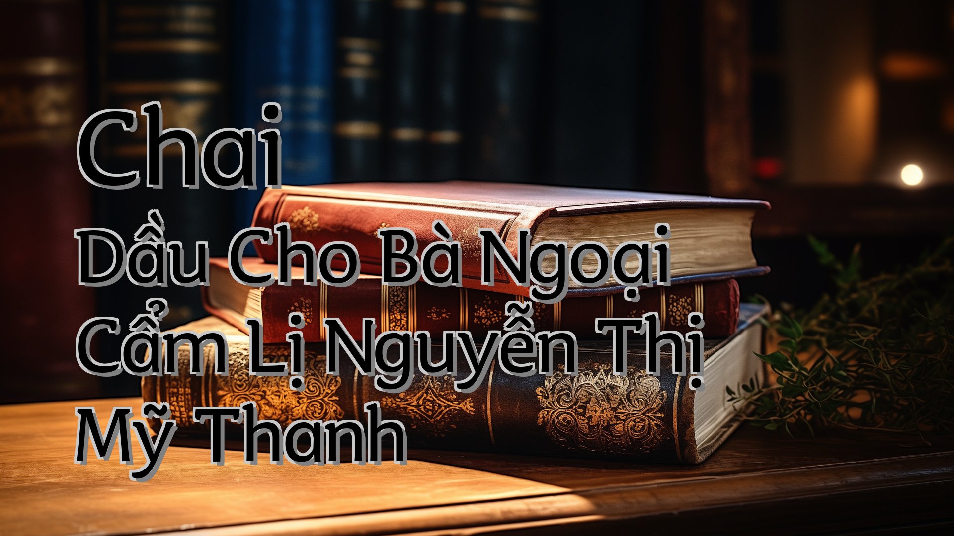 cover-Chai Dầu Cho Bà Ngoại Cẩm Lị Nguyễn Thị Mỹ Thanh