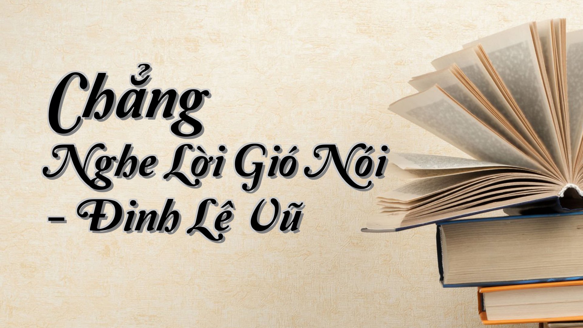 cover-Chẳng Nghe Lời Gió Nói - Đinh Lê Vũ
