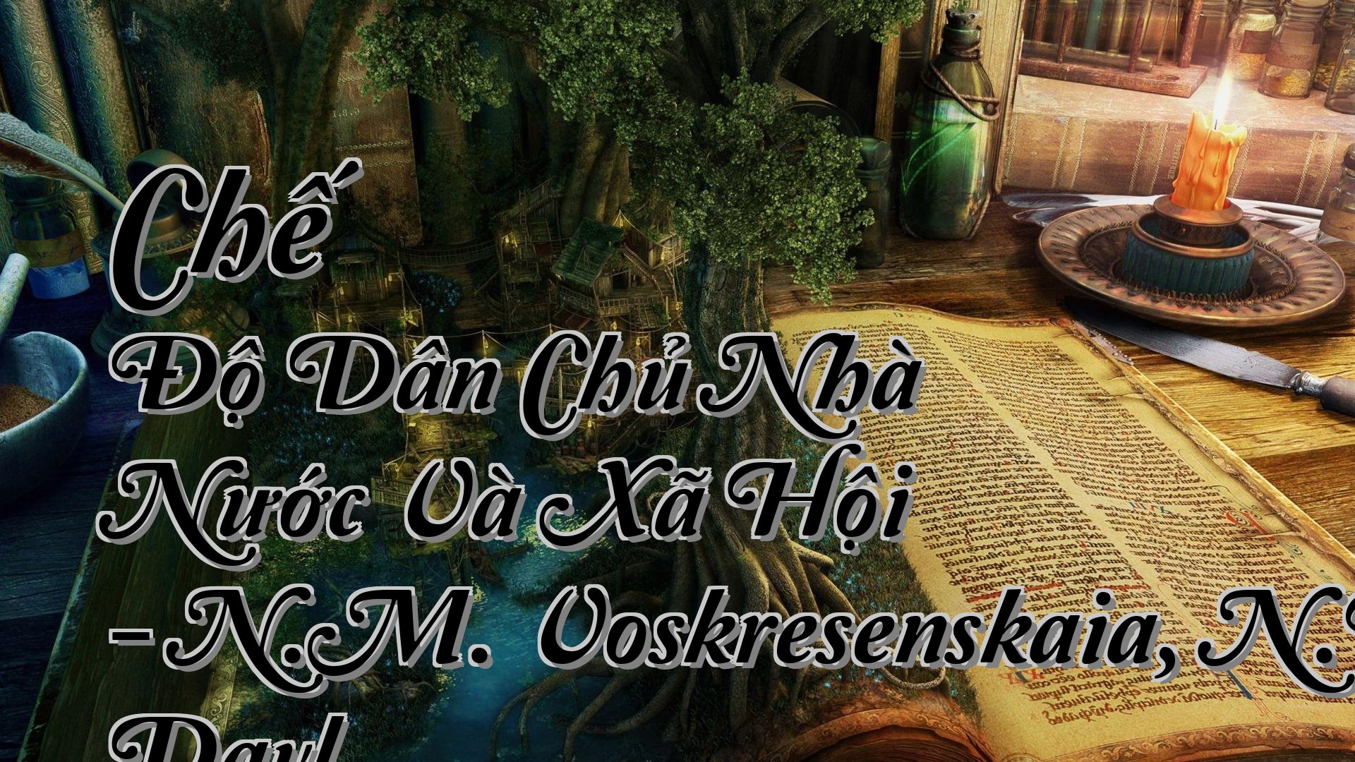 cover-Chế Độ Dân Chủ Nhà Nước Và Xã Hội - N.M. Voskresenskaia, N.B. Davl
