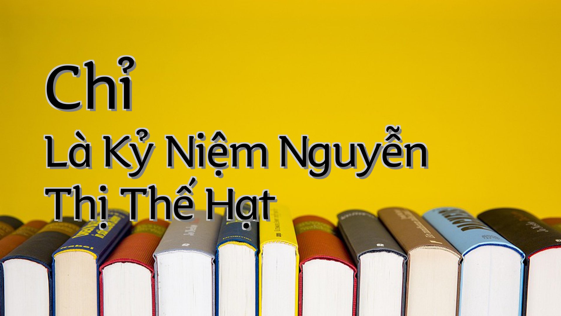 cover-Chỉ Là Kỷ Niệm Nguyễn Thị Thế Hạt