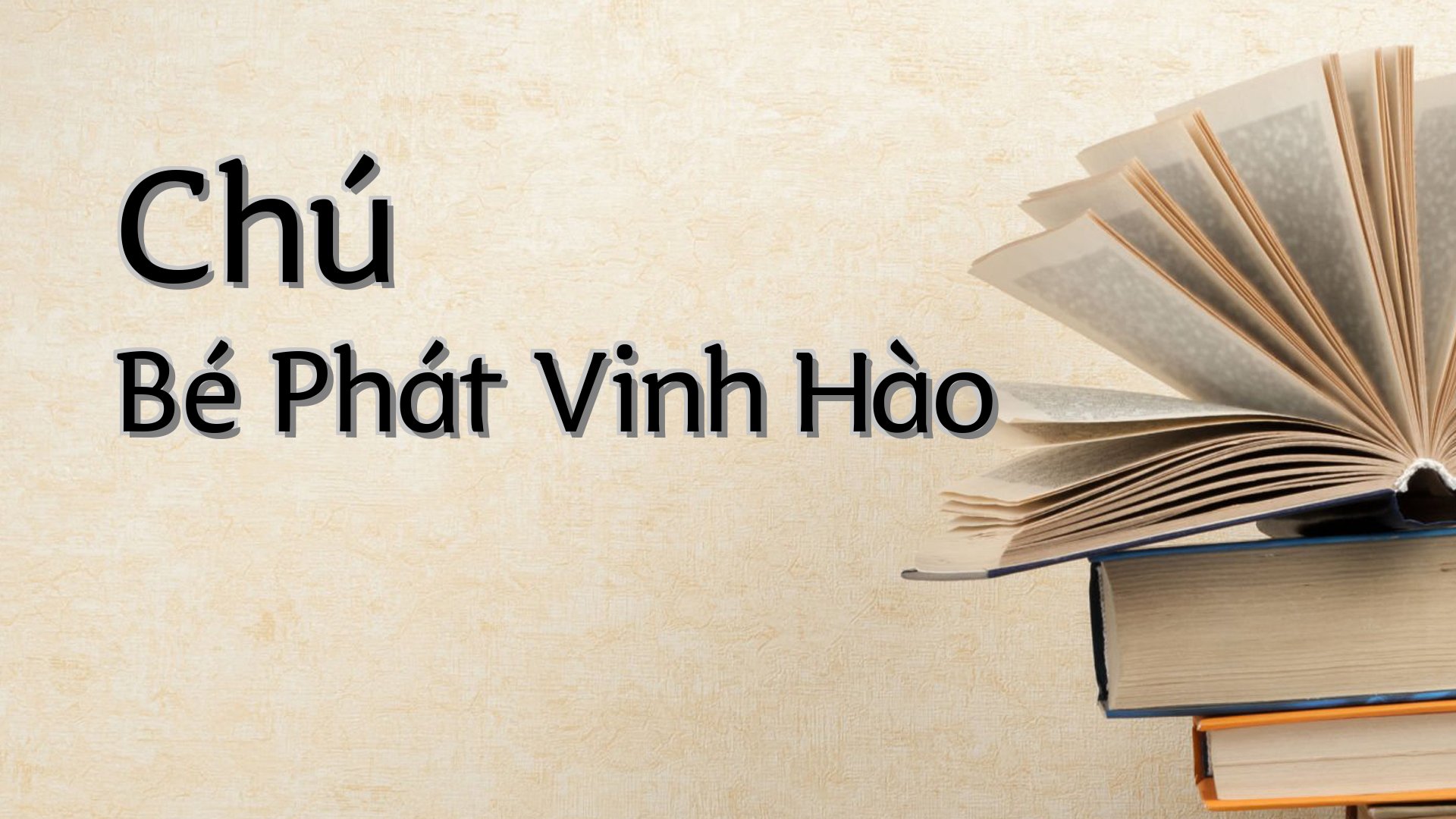 cover-Chú Bé Phát Vinh Hào
