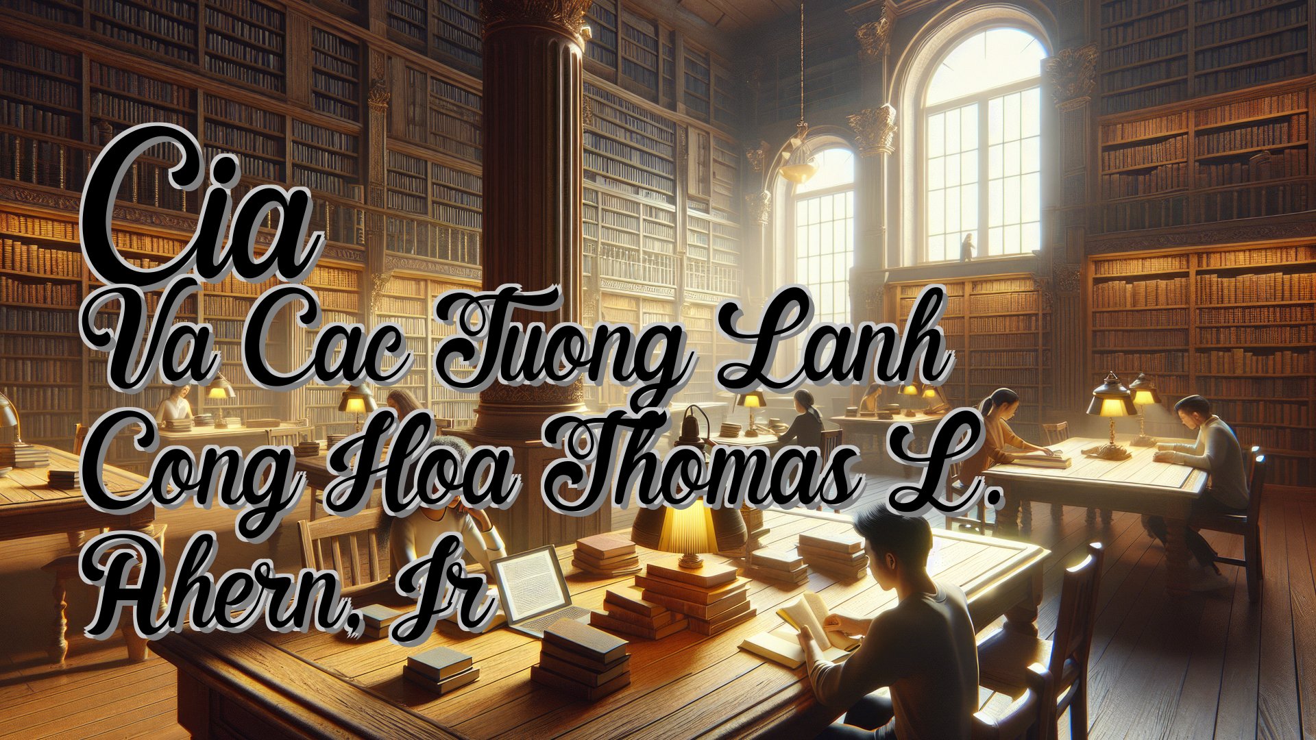 cover-Cia Va Cac Tuong Lanh Cong Hoa Thomas L. Ahern, Jr