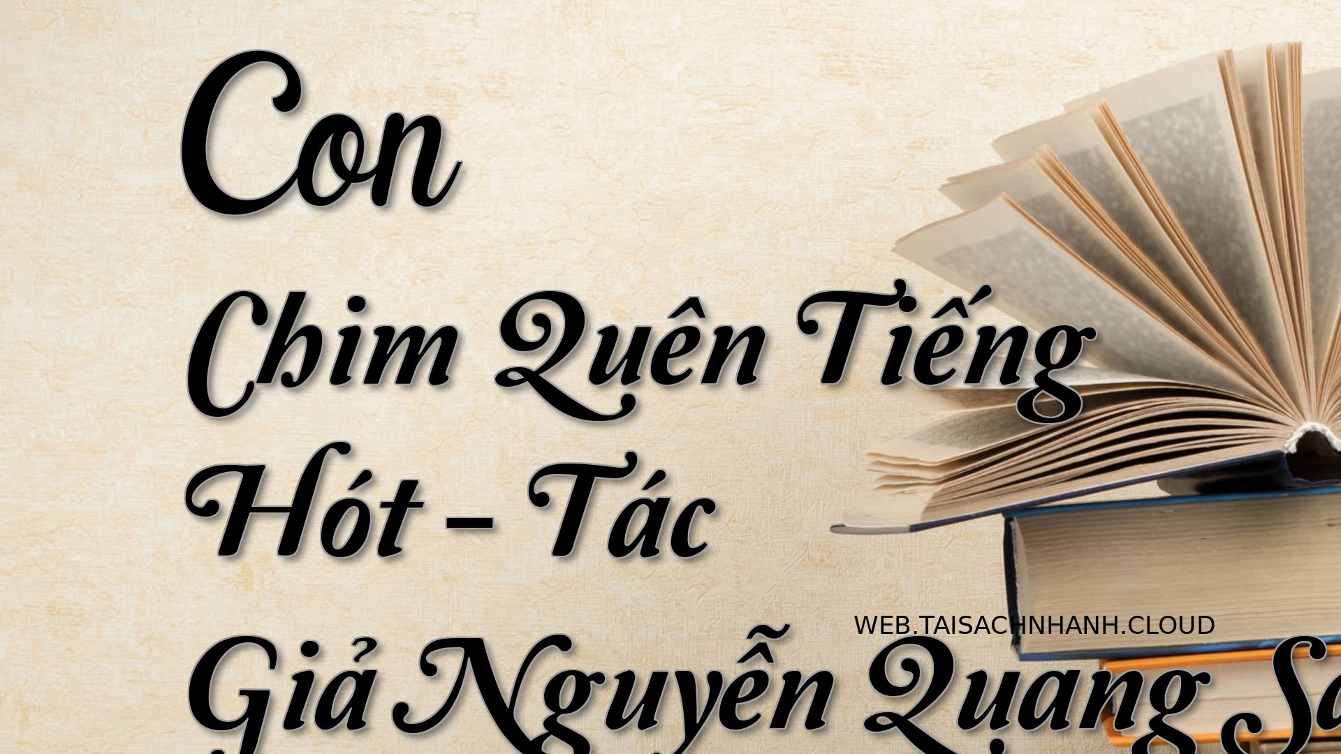 Cover Con Chim Quen Tieng .jpg