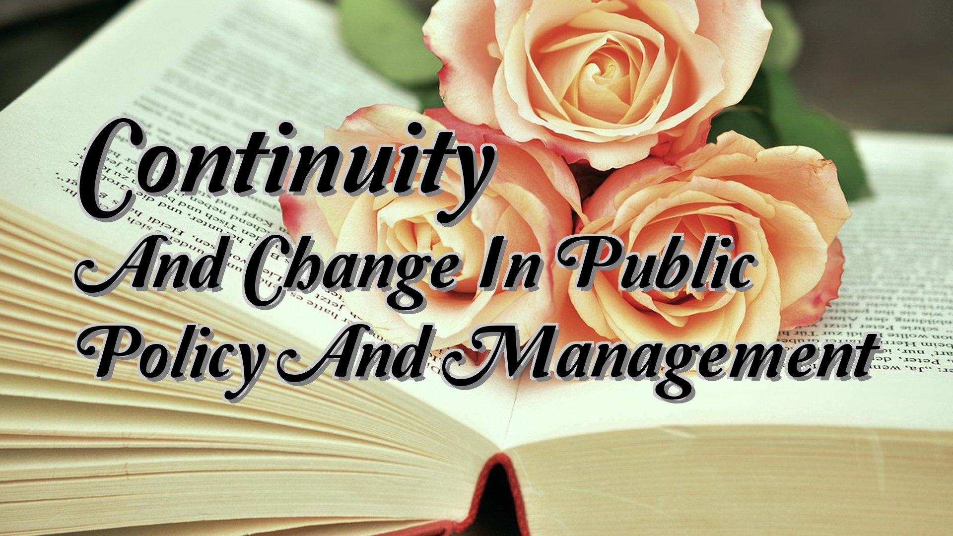cover-Continuity And Change In Public Policy And Management