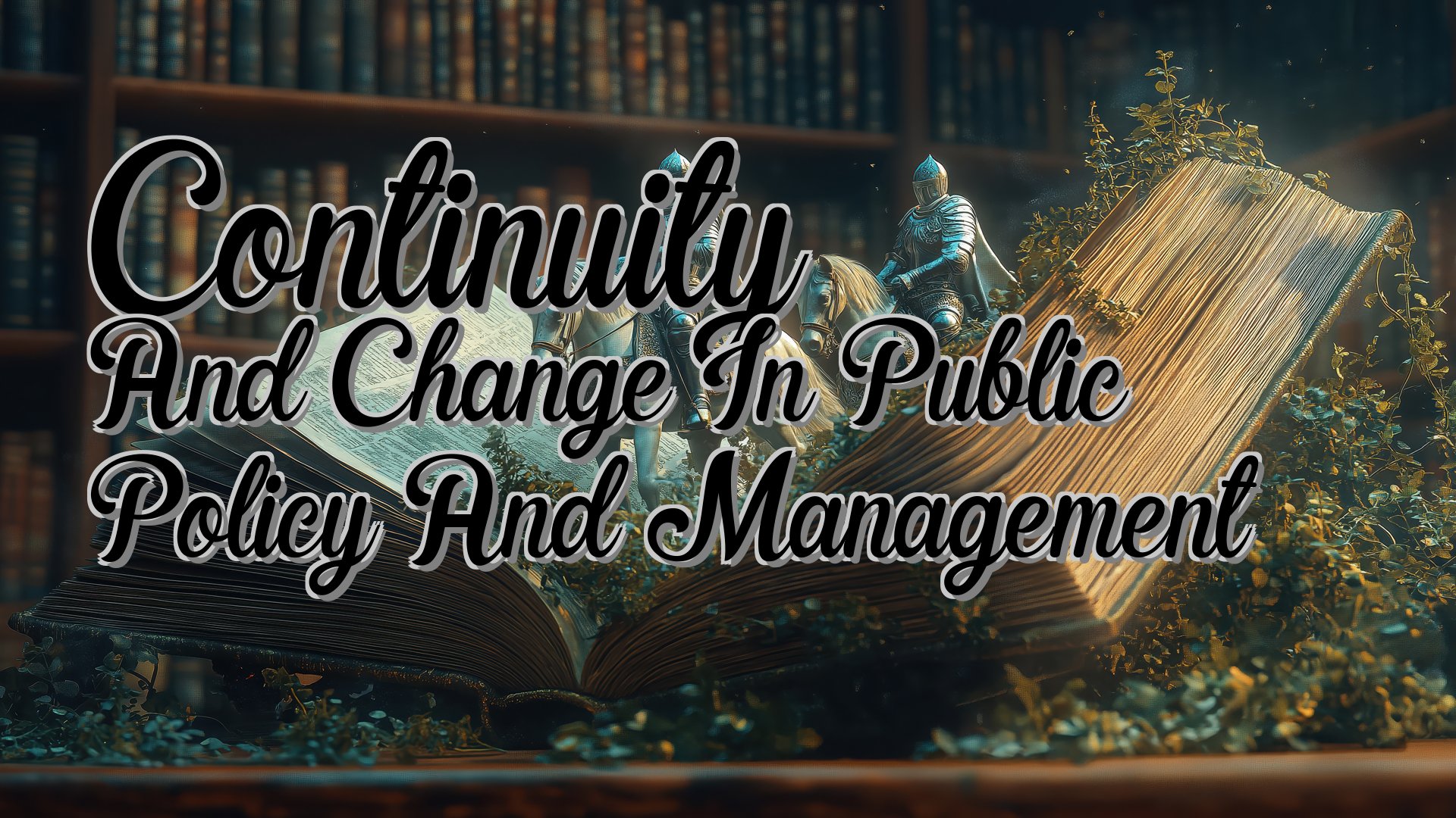 cover-Continuity And Change In Public Policy And Management